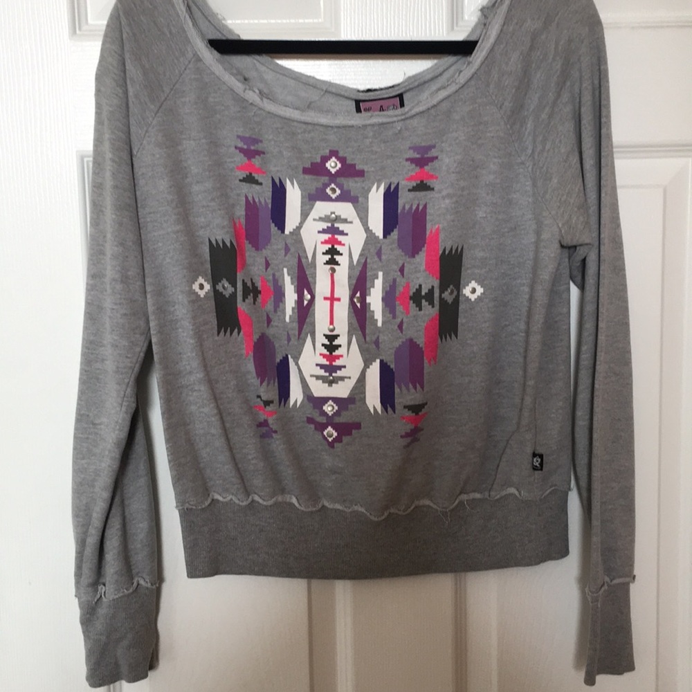 LA kitty long sleeve sweatshirt top
